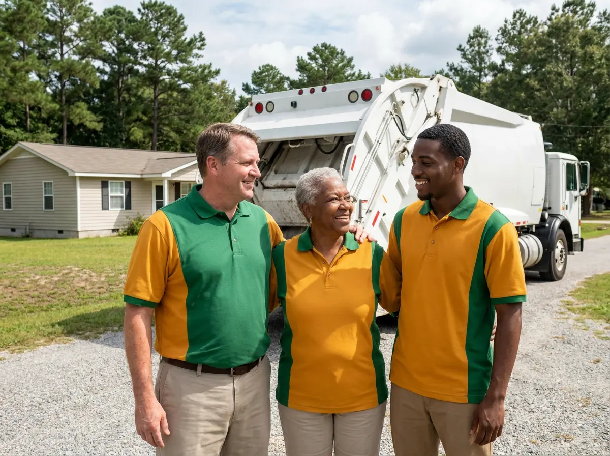 The Willow Grove Dumpster Rental team — garbage collection service in Bishopville, SC